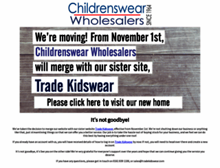 childrenswearwholesalers.com screenshot