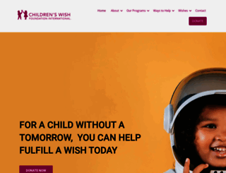 childrenswish.org screenshot