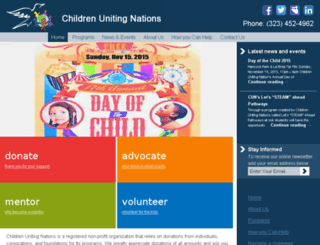 childrenunitingnations.org screenshot