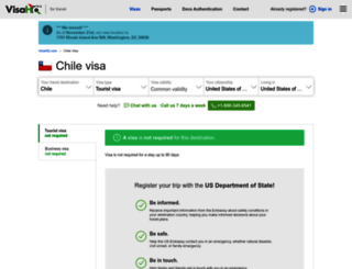 chile.visahq.com screenshot
