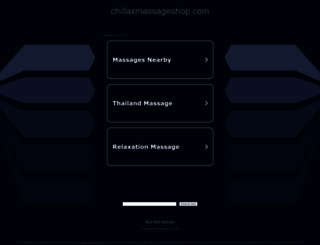 chillaxmassageshop.com screenshot