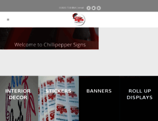 chillipepper-signs.co.uk screenshot