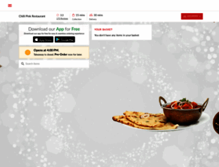 chillipinkrestaurant.com screenshot