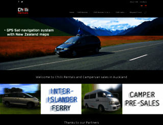 chillirentals.co.nz screenshot