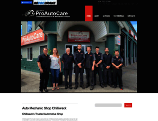 chilliwackproautocare.com screenshot