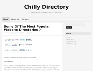 chillydirectory.info screenshot