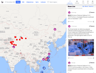china.liveuamap.com screenshot