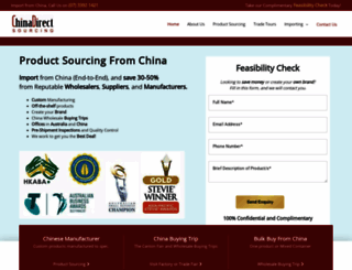 chinadirectsourcingservices.com.au screenshot