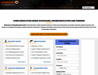chinaeducation.info screenshot