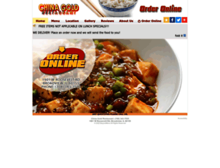chinagoldrestaurant.com screenshot