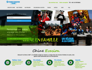 chine-evasion.com screenshot