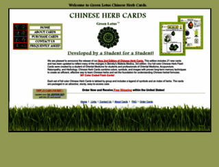 chineseherbcards.com screenshot