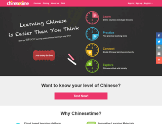 chinesetimeschool.com screenshot
