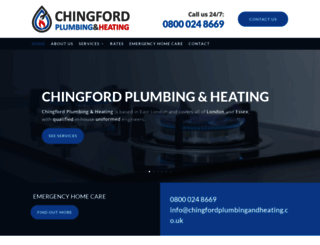 chingfordplumbingandheating.co.uk screenshot