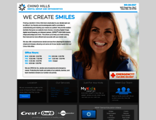 chinohillsdental.smilegeneration.com screenshot