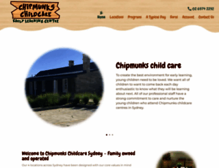 chipmunkschildcare.com screenshot