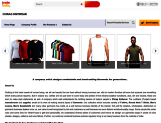 chiragknitwear.com screenshot