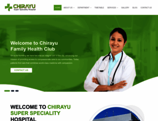 chirayusuperspecialityhospital.com screenshot