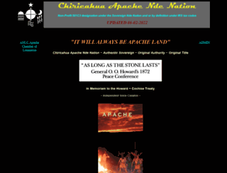 chiricahuaapache.org screenshot
