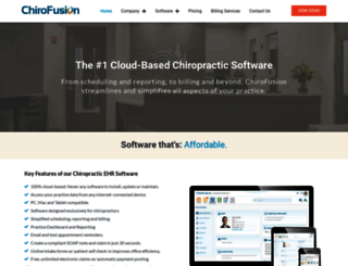 chirofusionsoftware.com screenshot