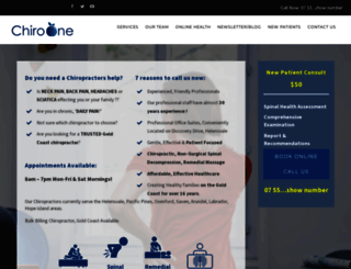 chiroone.com.au screenshot
