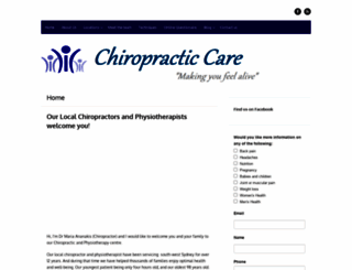 chiropractic-care.com.au screenshot