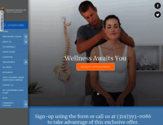 chiropracticsolutionspc.com screenshot