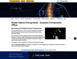chiropracticstatenisland.com screenshot