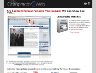 chiropractor2web.com screenshot