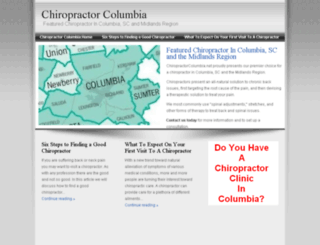 chiropractorcolumbia.net screenshot