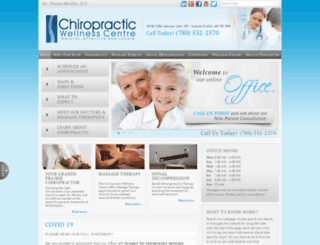 chiropractorgrandeprairie.com screenshot