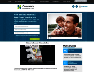 chiropractorincommack.com screenshot