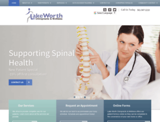 chiropractorlakeworth.com screenshot