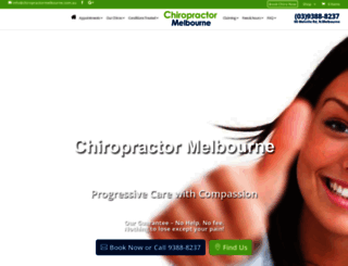 chiropractormelbourne.com.au screenshot