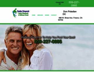 chiropractorsfresno.com screenshot