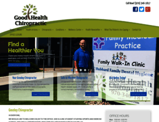 chiropractorsgreeley.com screenshot
