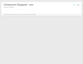 chiropractorsingapore.com screenshot
