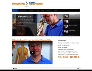 chiropraxis-weizenhoefer.de screenshot