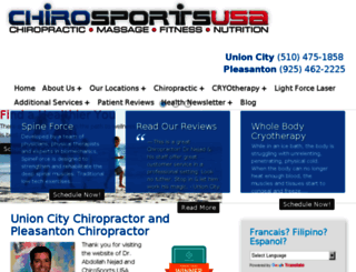 chirosportsusa.com screenshot