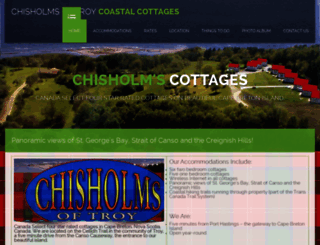 chisholmscottages.com screenshot