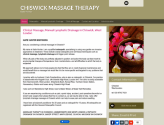 chiswickmassage.co.uk screenshot