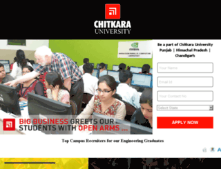 chitkara.careers360.com screenshot