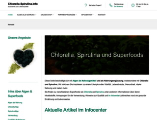 chlorella-spirulina.info screenshot