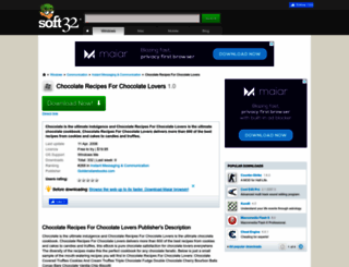 chocolate-recipes-for-chocolate-lovers.soft32.com screenshot