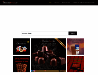 chocolatebrandslist.com screenshot