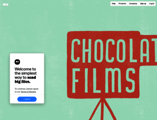 chocolatefilms.wetransfer.com screenshot