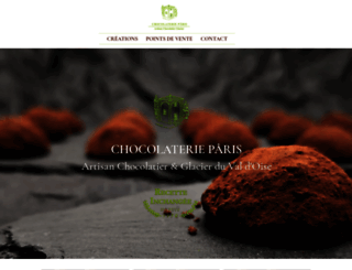 chocolaterieparis.com screenshot