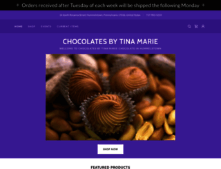 chocolatesbytinamarie.com screenshot