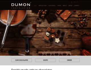 chocolatierdumon.be screenshot