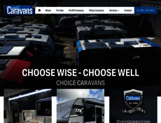 choicecaravans.com.au screenshot